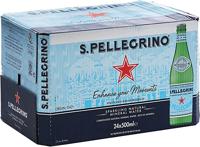 San Pellegrino Sparkling Natural Mineral Water Glass 500Ml (Pack Of 24)