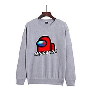 Women's Plus Size Tops Pullover Sweatshirt Anime Letter Print Long Sleeve Crewneck Basic Streetwear Fall Winter Blushing Pink Red Gray Big Size L XL XXL 3XL 4XL Lightinthebox