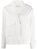 Odeeh flap-pocket denim jacket - White