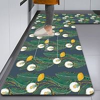 Floral Diatomaceous Earth Rug Super Absorbent Kitchen Door Quick-Drying Foot Mat Entry Door Mat Non-Slip Carpet miniinthebox