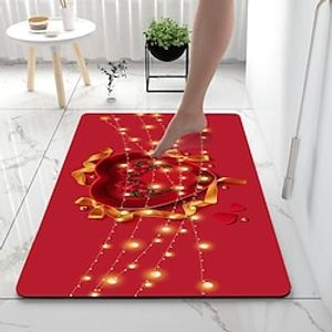 Valentine's Day Bathroom Bath Mats Creative Absorbent Bathroom Rug Diatomaceous Earth Non Slip miniinthebox