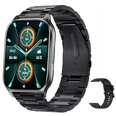 iMosi Y9 Smart Watch 2.02 inch Smartwatch Fitness Running Watch Bluetooth Pedometer Call Reminder Activity Tracker Compatible with Android iOS Women Men Hands-Free Calls Waterproof Media Control IP 67 miniinthebox