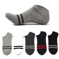 Casual Cotton Thin Solid Color Sweat Absorption Breathable Boat Socks For Men
