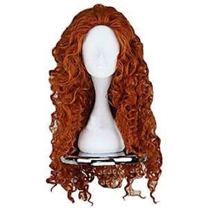 Women's Fluffy Wavy Party   Merida Wig Long Brown Lightinthebox