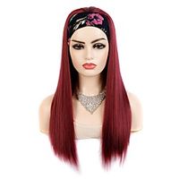 Headband Wig Black Wine Blond Synthetic Straight (Random colored headband) Lightinthebox - thumbnail