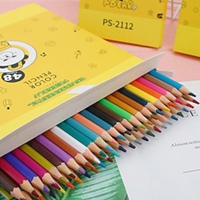 48Pcs Colored Pencils Coloring Sketching Drawing Pencil Art Supplies, Xmas Gift miniinthebox