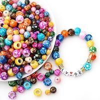100pcs 8mm Bracelet Jewelry Making Kit Crystal Beads Stone Pattern Beads Bulk Ball Gemstone Set DIY Suitable for Women Adult Beginners Earrings Necklace Decorative Glass Beads miniinthebox - thumbnail
