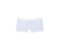 Little Girls Polka Mini-Short Underwear  White/Blue - thumbnail