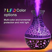 New Wood Grain Aroma Diffuser 7 LED Color Humidifier Capacity Ultrasonic Air Humidifier USB Cool Mist Humidifier for Home Lightinthebox