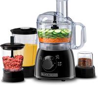 Black & Decker 400W 29 Function Food Processor With Blender, Mincer & Grinder, Black, KR43-B5