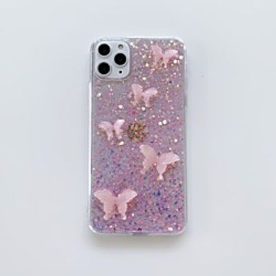 Apple Case For iPhone7 8 7plus 8plus XR XS XSMAX X 11 11Pro 11ProMax Translucent Pattern Back Cover Animal Glitter Shine TPU miniinthebox