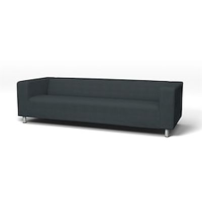 IKEA Simply Linen Klippan 4 Seater Sofa Cover Regular Fit With Piping Machine Washable Lightinthebox IKEA Simply Linen Klippan 4 Seater Sofa Cover Regular Fit With Piping Machine Washable Lightinthebox