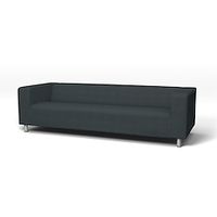 IKEA Simply Linen Klippan 4 Seater Sofa Cover Regular Fit With Piping Machine Washable Lightinthebox - thumbnail