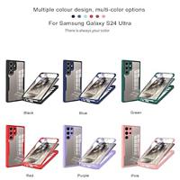 Phone Case For Samsung Galaxy S24 Ultra Plus S23 Ultra Plus S22 Plus Ultra A54 A34 A14 A73 A53 A33 A23 A13 Back Cover with Screen Protector Transparent Full Body Protective TPU Acrylic PC Lightinthebox