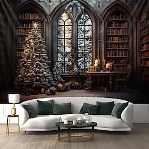 Christmas Tree Hanging Tapestry Wall Art Large Xmas Tapestry Mural Decor Photograph Backdrop Blanket Curtain Home Bedroom Living Room Decoration miniinthebox