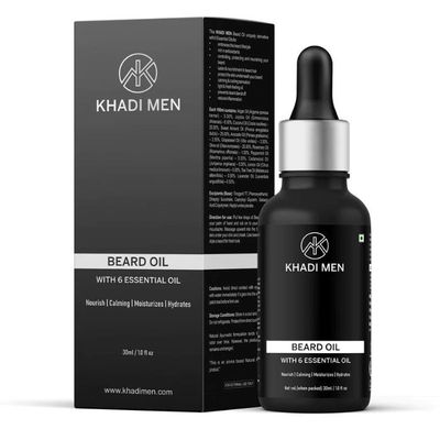 Khadi Men Beard Oil with 6 Essential Oils 30ml Khadi Men Beard Oil with 6 Essential Oils 30ml