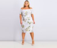 Womens Pullover Floral Dress  Purple - thumbnail