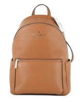 Kate Spade Leila Medium Warm Gingerbread Pebbled Leather Backpack Bookbag - 20749