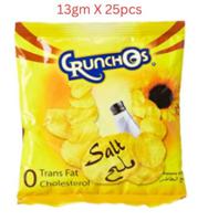 Crunchos Natural Potatoes Salt, 25*13gm (UAE Delivery Only)