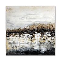 Oil Painting Hand Painted Mandern Abstract Landscape Wall Art for Home Room Decoration Rolled Canvas No Frame Unstretched Lightinthebox - thumbnail