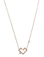 Hubb Necklace Small Solid Diamond Dot Plus 1 Solitaire - thumbnail