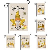 GardenFlagsDoubleSidedBurlap12x18Inch(3045cm)GardenFlag,Honey FestivalSmallYardFlagforOutdoorDecorations Lightinthebox - thumbnail