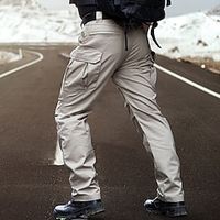 Men's Cargo Pants Camping Pants Tactical Pants Hiking Pants Print Zipper Pocket 8 Pocket Plain Camouflage Waterproof Breathable Full Length Outdoor Camping  Hiking Going out Cotton Blend Casual Lightinthebox - thumbnail