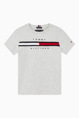 Flag Logo T-shirt in Organic Cotton Jersey Flag Logo T-shirt in Organic Cotton Jersey