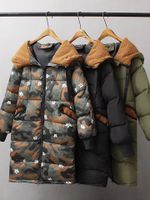 Camouflage Printed Cotton Down Coats