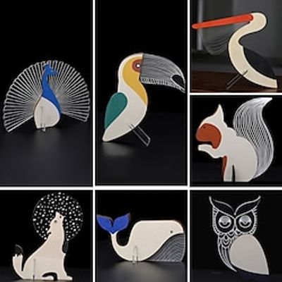 Forest Squirrel Animal Wooden Acrylic with Light Statue Home Ornament Woodland Wolf Silhouette Decor for Shelf Table Wood Lightinthebox Forest Squirrel Animal Wooden Acrylic with Light Statue Home Ornament Woodland Wolf Silhouette Decor for Shelf Table Wood Lightinthebox
