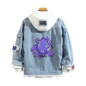 Inspired by Genshin Impact Astologis Mona Maggistus Anime Cartoon Denim Anime Harajuku Graphic Kawaii Hoodie For Women's  Men's Lightinthebox