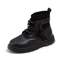 Boys' Girls' Boots Combat Boots PU Little Kids(4-7ys) Big Kids(7years ) Daily Walking Shoes Black Beige Fall Spring / Booties / Ankle Boots miniinthebox - thumbnail