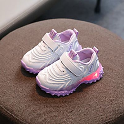 Unisex Sneakers Sports  Outdoors PU Sporty Look Little Kids(4-7ys) Big Kids(7years ) Daily Purple Green Orange Fall Spring Lightinthebox