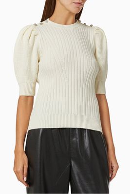 Yasglimta Pullover in Organic Cotton & Acrylic Knit Yasglimta Pullover in Organic Cotton & Acrylic Knit