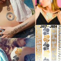 Lace Bronzing Temporary Tattoo Sticker