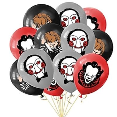 Horror Movie Horror Movie Theme Halloween Party Horror Atmosphere Rendering Arrangement Latex Balloon Set 12PCS Lightinthebox