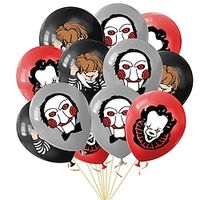 Horror Movie Horror Movie Theme Halloween Party Horror Atmosphere Rendering Arrangement Latex Balloon Set 12PCS Lightinthebox - thumbnail