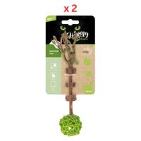 M-Pets Charmy Amulet Matatabi Green Catnip Cat Toy Pack Of 2