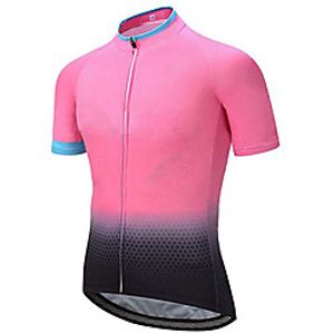 21Grams Women's Short Sleeve Cycling Jersey Summer Spandex Pink Gradient Bike Top Mountain Bike MTB Road Bike Cycling Quick Dry Moisture Wicking Sports Clothing Apparel  Stretchy  Athleisure Lightinthebox