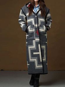 Mid-length Printed Jacket