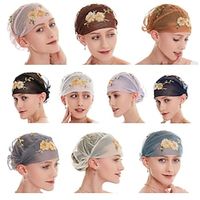 Arabian Muslim Adults Women's Religious Hat Cap Hijab Scarfs For Satin  Tulle Ramadan Headpiece Lightinthebox - thumbnail