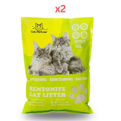 Cat Partner Bentonite Dust Free Clumping Litter 10 L Green Apple (Pack of 2) Cat Partner Bentonite Dust Free Clumping Litter 10 L Green Apple (Pack of 2)