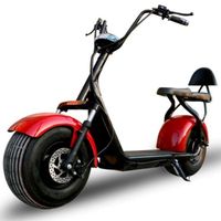 Megastar Megawheels City Coco Harly 60V Electric Scooter Motorcycle with Fat Tyres & Double Seats, Red - coco2red (UAE Delivery Only)