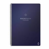 Rocketbook Fusion Executive Reusable Smart Notebook - Midnight Blue (6 x 8.8 Inch)