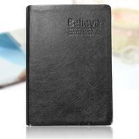 Classic Retro Leather Cover Golden Edge Notebook Journal Diary Sketchbook Thick Blank Pages - thumbnail