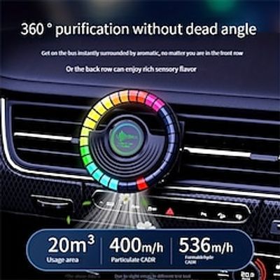 Car Mounted Sound Pickup Light Aromatherapy Atmosphere Light LED Seven-Color Rhythm Wireless Breathing Light Air Conditioning Outlet Decoration miniinthebox