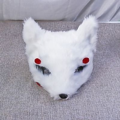Carnival Original Design Tiandi Snow Fox Limited Edition Personalized Cute and Cute Pet Handdrawn Plush Fox Mask Lightinthebox Carnival Original Design Tiandi Snow Fox Limited Edition Personalized Cute and Cute Pet Handdrawn Plush Fox Mask Lightinthebox