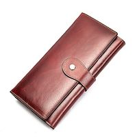 Women's Wallet Nappa Leather Cowhide Zipper Daily Green Blue Gold Red Lightinthebox - thumbnail