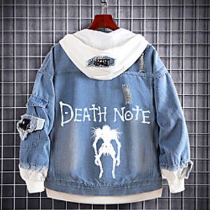 Inspired by Death Note L.Lawliet Anime Cartoon Cloth Demin Anime Harajuku Graphic Kawaii Hoodie For Women's / Men's miniinthebox