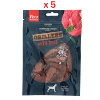 Pets Unlimited Grillers With Beef Dog Treats 100g Pack Of 5